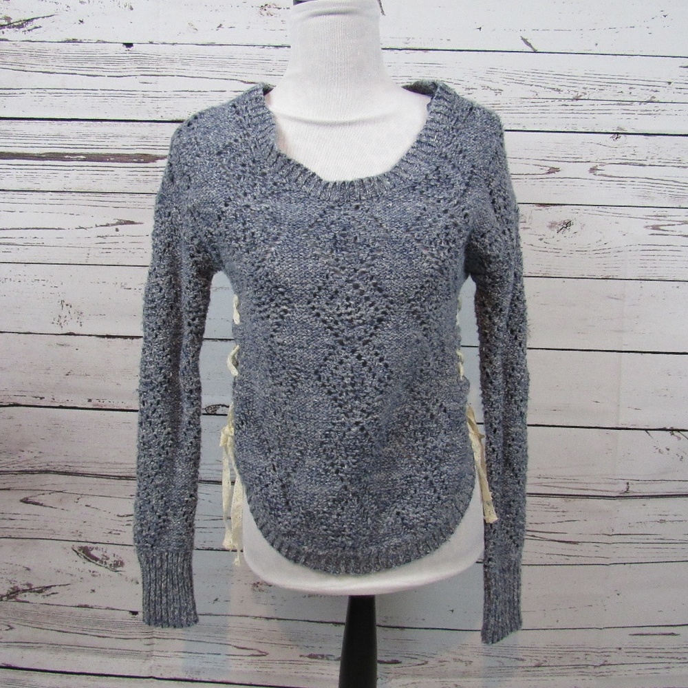 American Rag Cie lace-up sweater